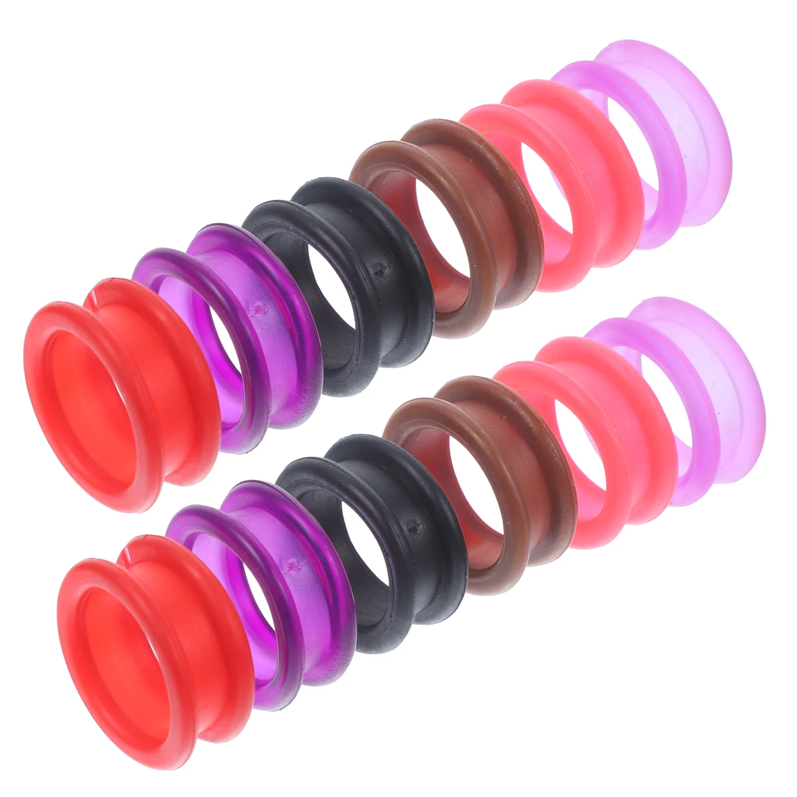 

12Pcs Grooming Scissor Finger Rings Pet Hair Trimming Finger Rings Hairdressing Silicone Finger Rings