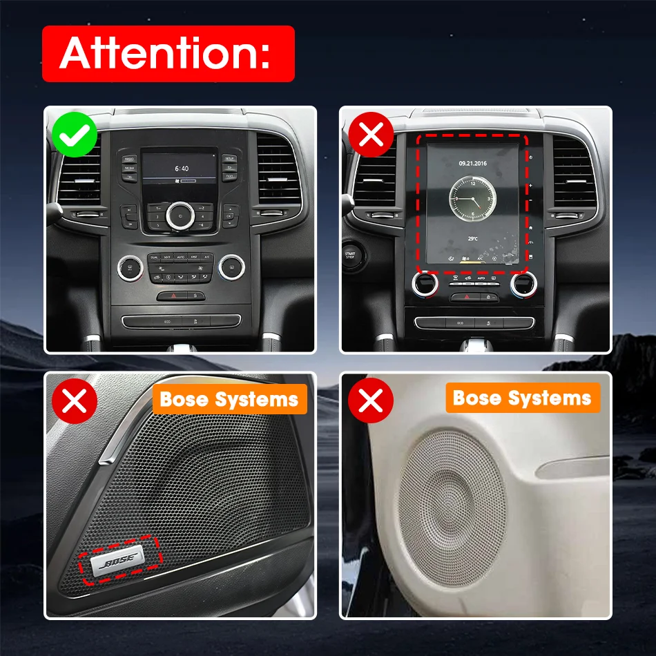 Android Auto für Renault Koleos Megane 4 Samsung SM6 Talisman 2017 2018 2019 Carplay Bildschirm Autoradio DSP Multimedia Navigation – Detail 1