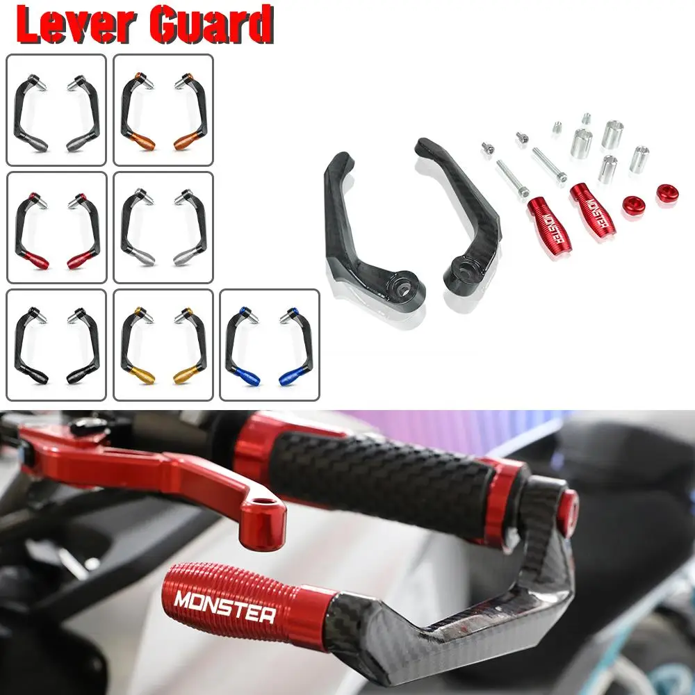 

Handlebar Grips Guard Brake Clutch Levers Handle Guard Protector Motorcycle CNC FOR DUCATI Hypermotard Monster 796 696 695