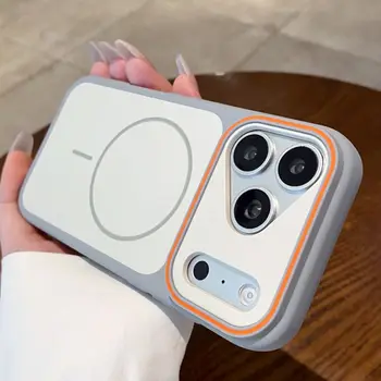 For iPhone 17 Pro Max 17Air Color collision For Magsafe Silicone Case For iPhone 16 15 14 Plus 13 12 Pro Max 11 Shockproof Cover 1