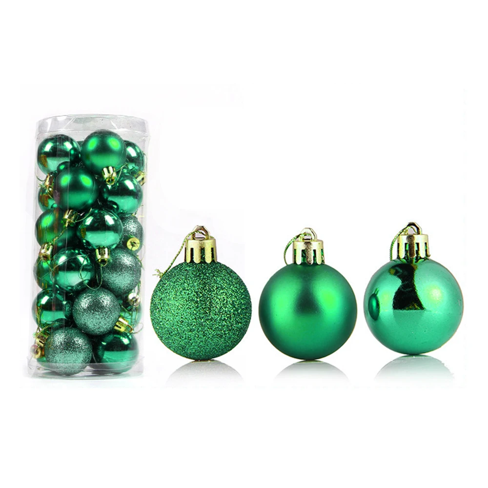 thumbnail image 1 of 24 bolas de Navidad, adornos para árbol de Navidad, bolas colgantes para árbol de Navidad, decoración para fiesta en el hogar, regalo de Año Nuevo 2025, Navidad, 1 of 5