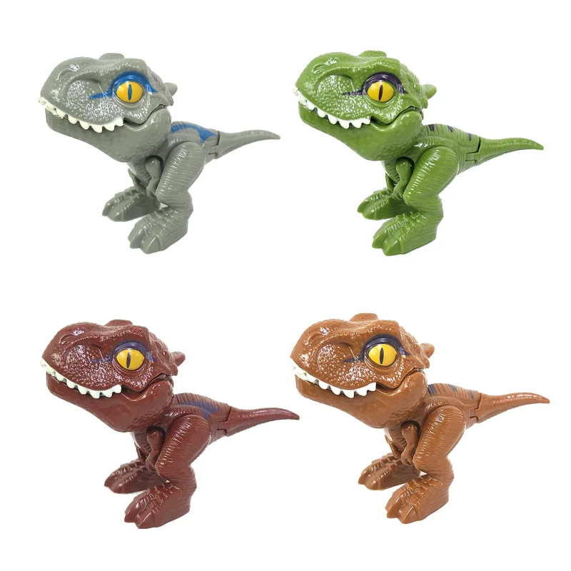 thumbnail image 1 of 4 piezas de dinosaurios que muerden los dedos, juguetes para niños, mini dinosaurio de simulación, modelo complicado, conjunto de articulaciones móviles, juguetes de cumpleaños para niños, regalo, 1 of 4