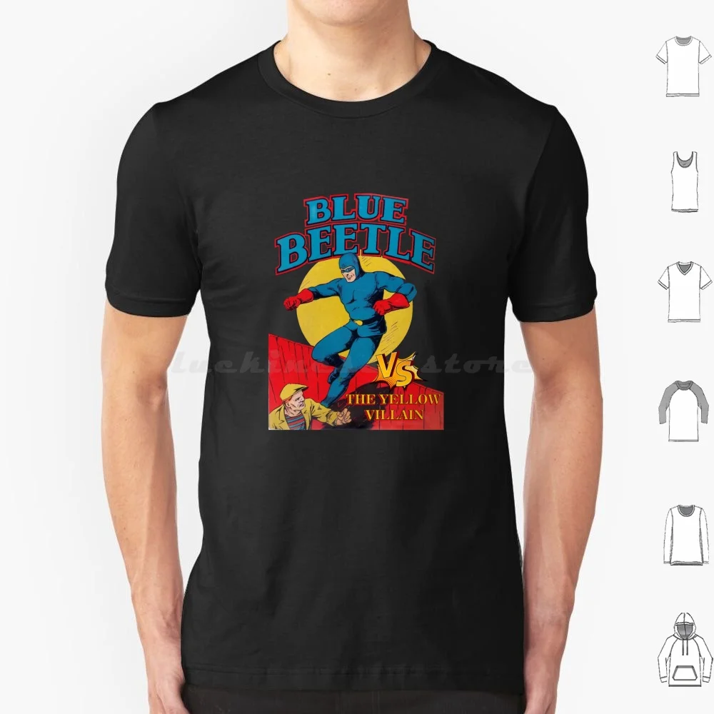Blue Beetle Vs The Yellow Villain T Shirt Uomo Donna Bambini 6Xl Blue Beetle Blue Beetle Blue Beetle Movie Superhero Beetle Blue