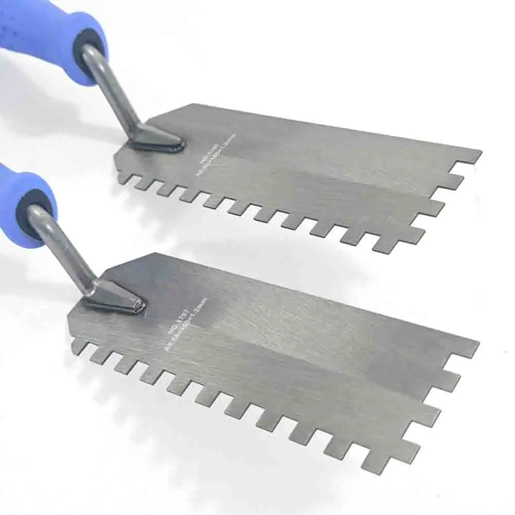 Teeth Putty Trowel Shovel Plaster Drywall Repair Scraper Square Notched Trowel Wall Corner Repair Scraper Construction Tool