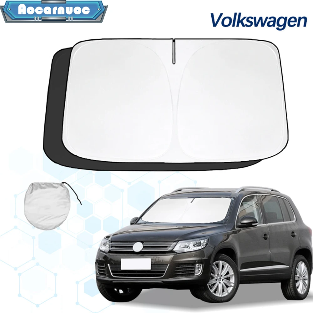 Windshield Sun Shades-UV Reflective Heat Shield Car Visor Cover For Volkswagen Tiguan 5N AD1 AX1 MK1 MK2 2007 -