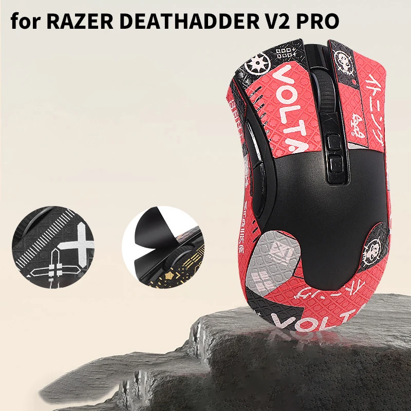 Mouse Grip Tape Skate Handmade Sticker Antiscivolo Suck Sweat Per Razer Viper Ultimate Deathadder V2 Pro Mouse Wireless