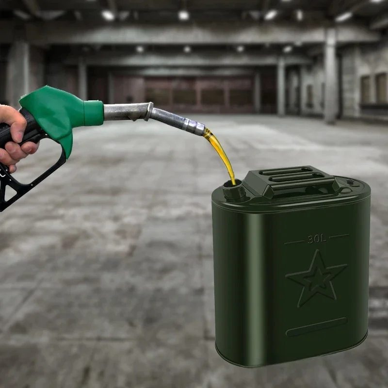 Car Thickened Portable Gasoline Tank 5L 10L Iron Cap Type Fuel Storage Tank Pot petrol can,motorcycle fuel container