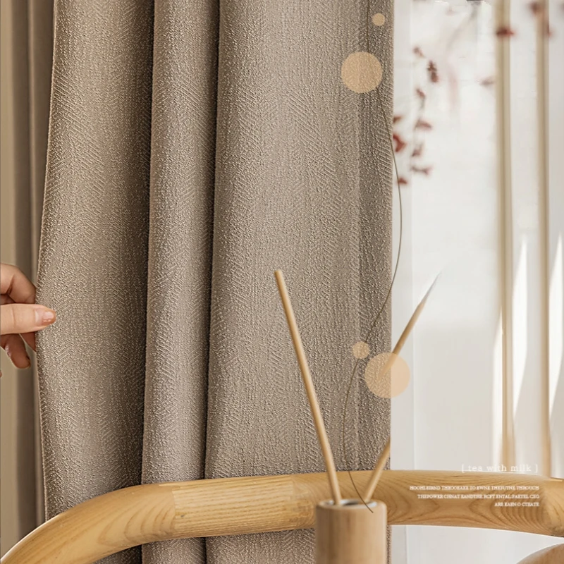 

Современные утолщенные хлопковые занавески для гостиной, защита от грязи, солнцезащитные занавески, звукоизоляционные Оконные Занавески для спальни и эркера