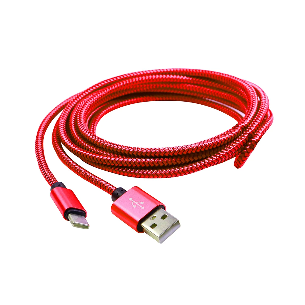 Nylon Braided High-Speed USB A to Type C Fast Charger Cable