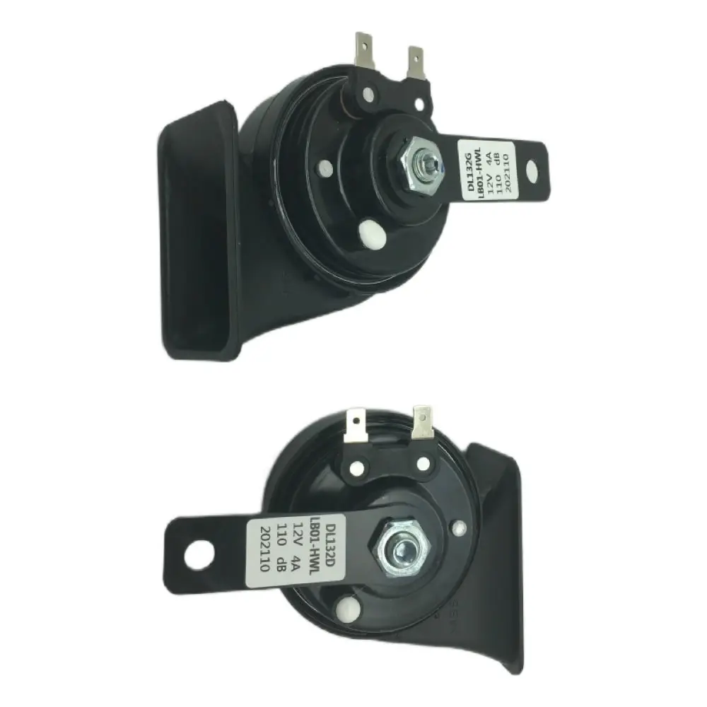 12V Waterproof Snail Horn 110-125db High/Low Tone Universal Fit for Car Truck Motorcycle