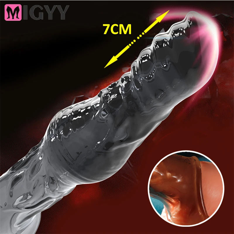 Penis Sleeve Extensions Kondom Männliche Vergrößerung Verzögerung Vibratoren Clits Massager Cock Ring Vibrierende Penis Abdeckung Sex Spielzeug Für Männer 1