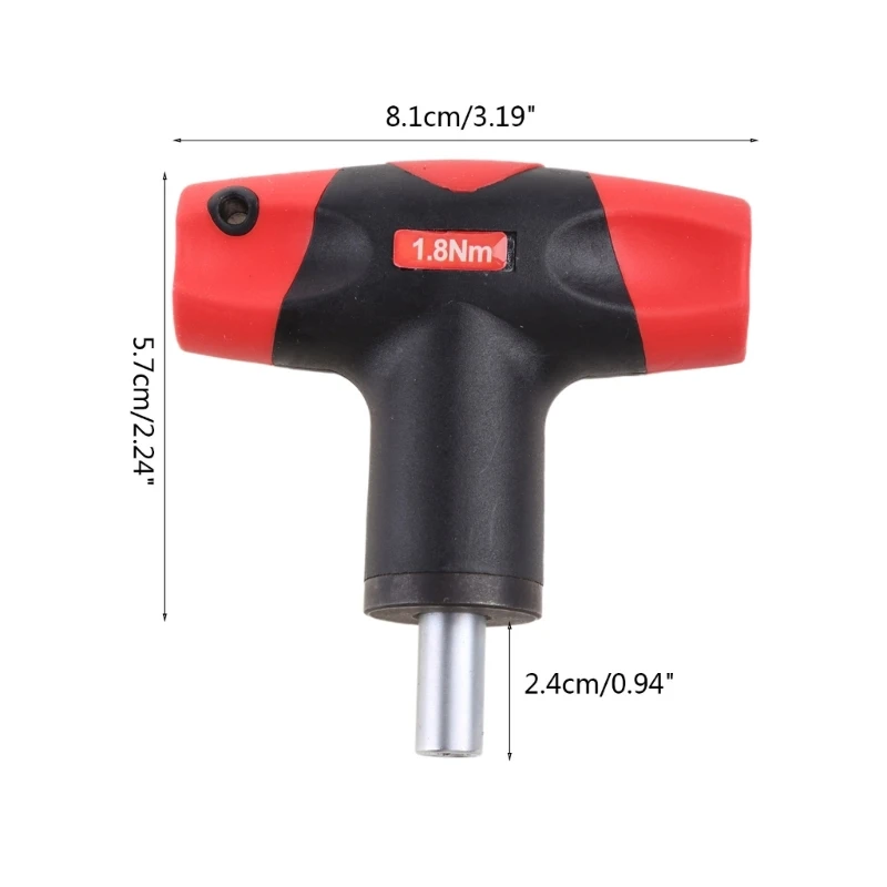 E9LB 1.8Nm/2.5Nm for T Handle Preset Torque Wrench Safe and Fast Hex Socket Torque Wrench Suitable for 3D Printer Nozzle