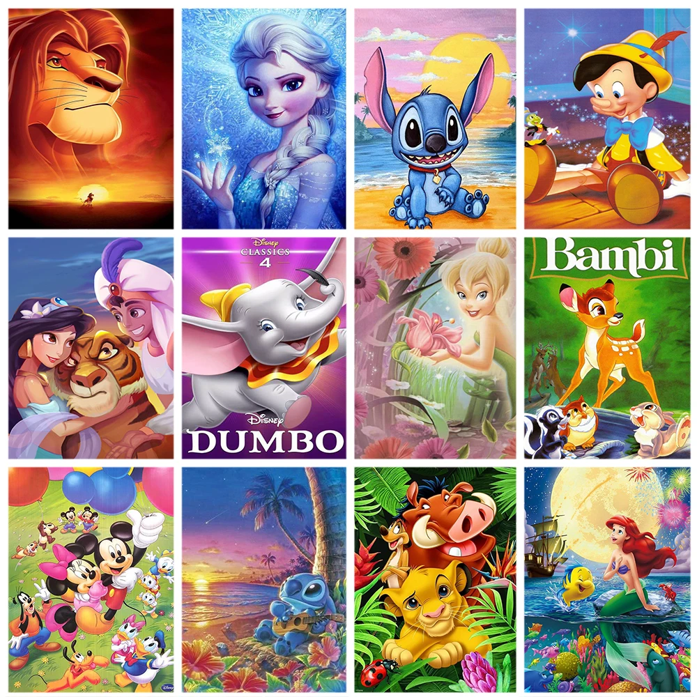 Disney Diamond Painting Encanto 5D DIY Full Square Drill Embroidery Cross  Stitch Kits Mosaic Cartoon Girl Bedroom Decoration