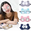 Cute Cartoon Face Sleep Eye Mask Ice Hot Compress Eye Cover Sleeping Mask Cold Pack Gel Eye Band Travel Rest Eyepatch Blindfolds 3