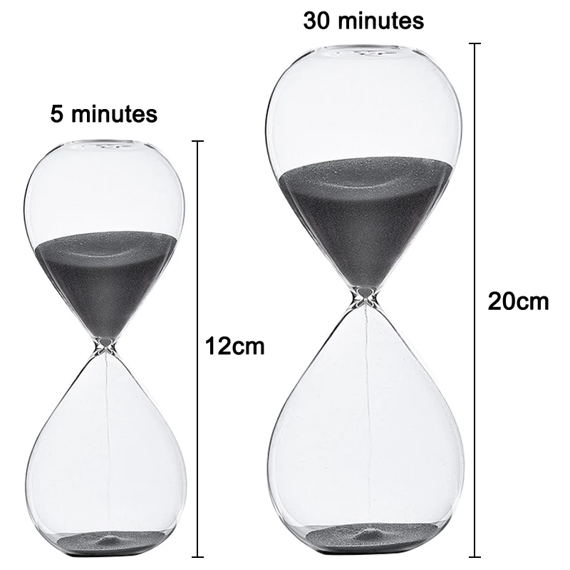 Sand Timer 5/30/60 Minutes for Home Decoration Children Gift