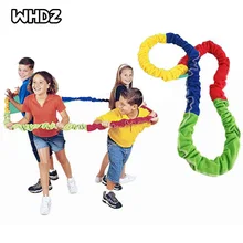 

Sport Toys Outdoor Team Cooperation Work Develop Elasticity Rope Circle Southeast Northwest Running Push Game Sensory Rope