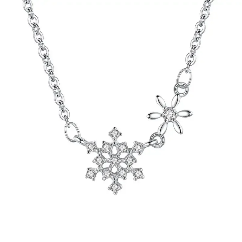 

LVN1 Snowflower Bracelet Snow Flower Pendant Jewelry For Friend Christmas Gifts Jewelry