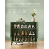 3-Tier Shoe Cabinets Organizer, Shoe Shelf, Modern Country Cabinet, Freestanding Cabinet with Height-Adjustable Shelf,  Entryway 4