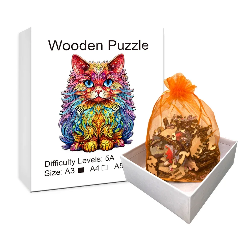 Persian Cat - Wooden Puzzles for Advanced Players - Creative Various Special Shapes, Creative Gifts puzzle en bois 4