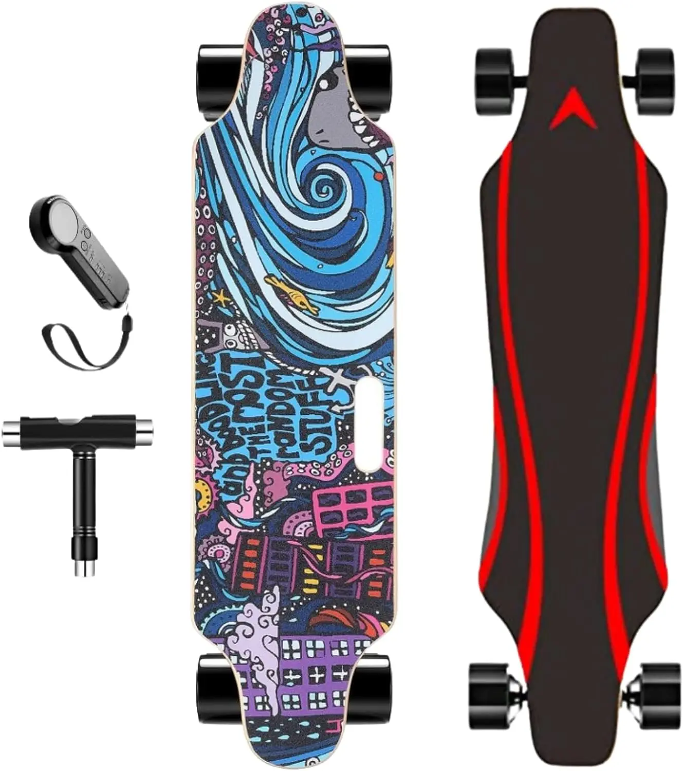 

Electric Skateboards for Adults, 700W Brushless Motor, 18.6MPH Top Speed, 12 Miles Max Range, 3 Speed Modes, Electric Ska