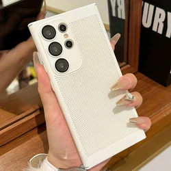 Breathable Mesh Heat Dissipation Cooling Slim Shockproof Phone Case - Note10 Plus (White)