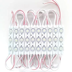 100pcs High Brightness Mini LED Module 60mm*11mm DC12v  3led Injection Len Light Sign 1.5w Smd 2835 LED Module Channel Blister