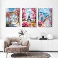 European Architecture 5D DIY Diamond Painting Kit Natural Landscape Full Diamond Mosaic Cross Stitch Kit Room Decoration Gift 3