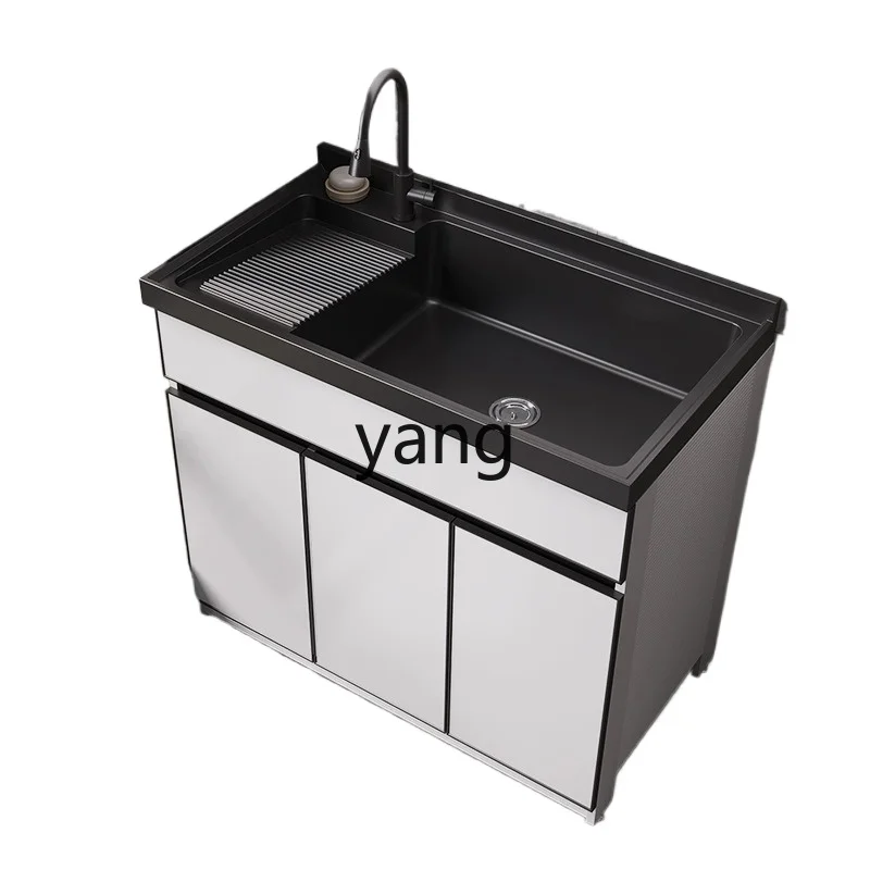 

CX Alumimum Balcony Washing Machine Cabinet Combination Partner Pool Tank Integrated with Washboard