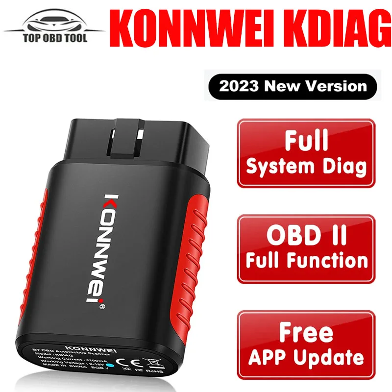 

KONNWEI KDIAG Full System Auto Scanner Reset SAS EPB Service Bluetooth 5.0 Code Reader Oil Reset Battery Match Serivce Car Tool