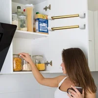 Boîte de rangement murale pour sacs poubelle, support d'étagère, conteneur de film plastique, distributeur de sacs poubelle, évaluation pour la cuisine, 20 pièces, 2 pièces 3