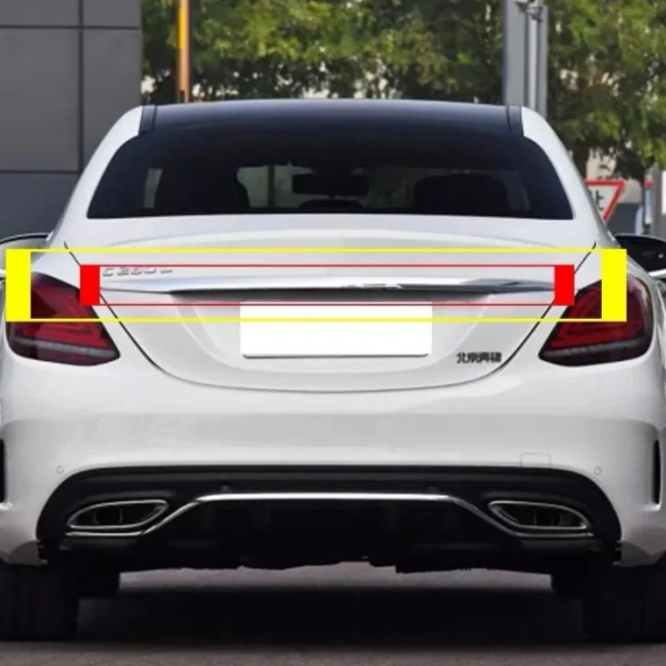 3 Pezzi Lucido Griglia Paraurti Anteriore Modanatura Inferiore per Classe C W205 AMG Line Facelift 2019-2021