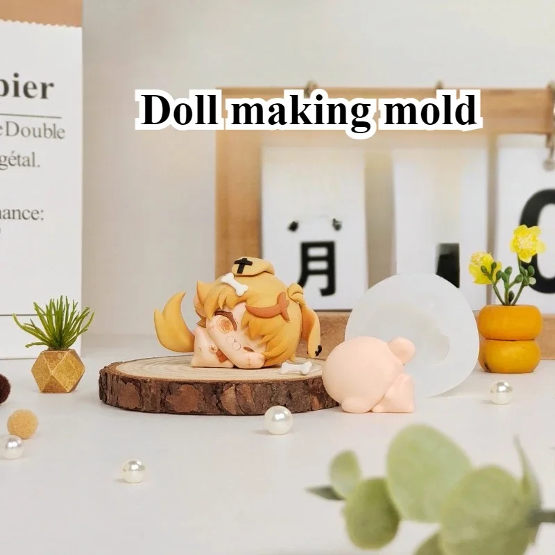 Ultralight Clay Cartoon Doll Silicone Mold - DIY Polymer Clay Animation Character Tool