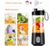 Orange Juicer Blender Machine Black Wireless Fresh Juice Blender Bottle Portable Mini Fast Orange Squeezer Can Blend Ice 3