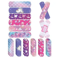 60pcs/set PE Cartoon Mermaid Horse Band Aid for Children Girls Kawaii Wound Dressing Plaster Tape Patch Adhesive Bandages Strips 1