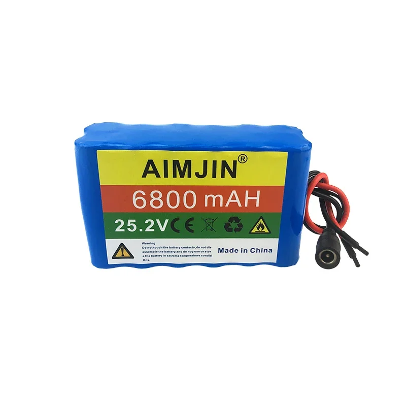 25.2V 6800mAh Rechargeable Lithium Battery Pack 6S2P for Electric Toys Electronic Products