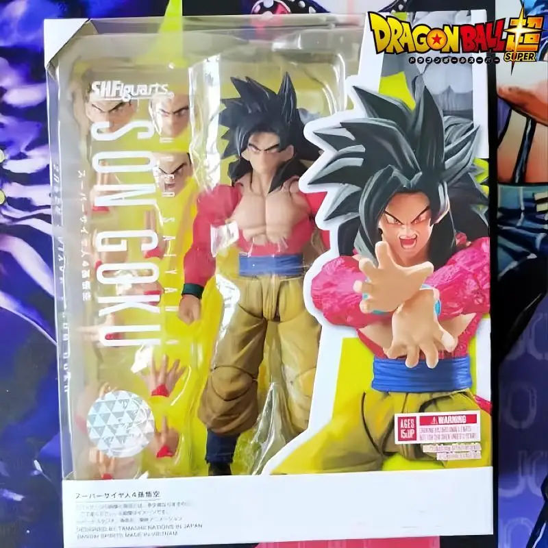 Shf Dragon Ball Figure Ssj4 Son Goku Action Figure Super Saiyan 4 Goku Anime 16Cm Collezione Pvc Modello Ornamenten Toys Regali Per Bambole