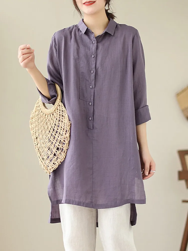 New Fall And Winter Loose Casual Stitching Polyester Fiber Shirt main image 0