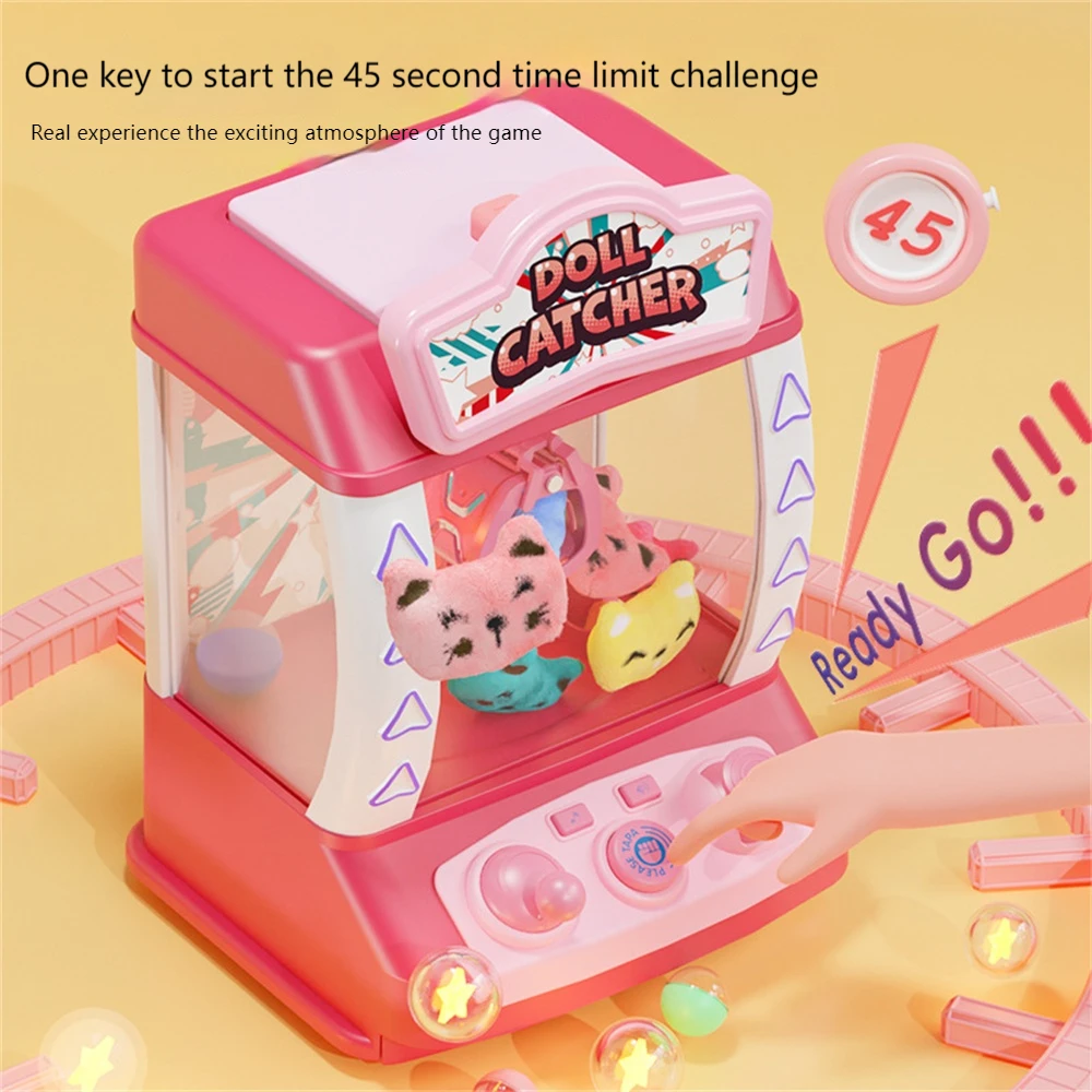 Children's claw machine small household electric sound and light timing claw machine large toy game machine toy gift 3