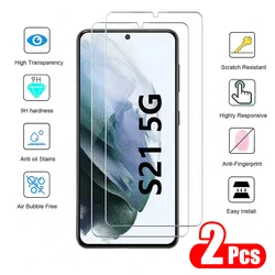2 - Pack 0.18mm Full Coverage Tempered Glass Screen Protectors - 2Pcs Glass (For Samsung S24Ultra)