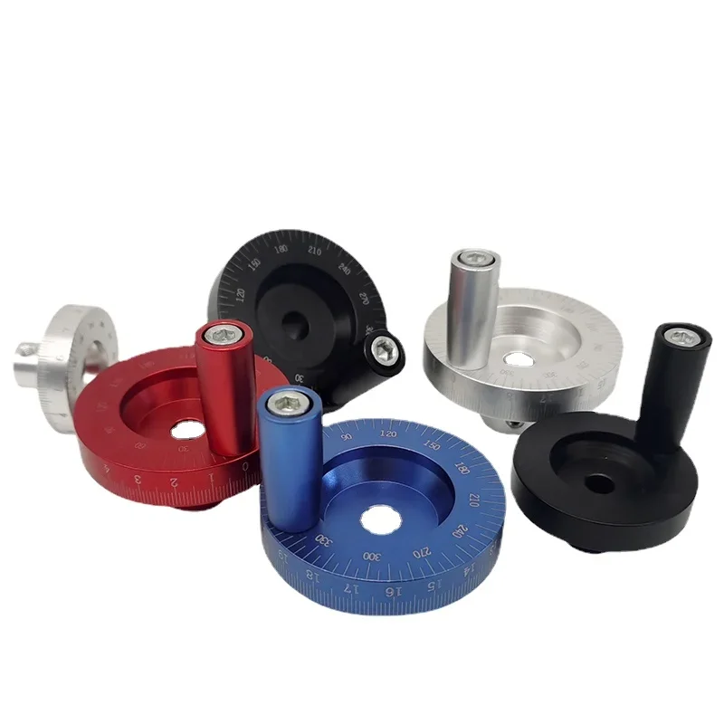 

Aluminum Alloy Laser Engraving Hand Wheel 42/50/63/80/100/150mm Metal Hand Wheel for Screw Rod
