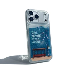 KPOP Group Spring Day Floating Liquid Quicksand Glitter Magic Shop Phone Case - iPhone 12 Mini (Station)
