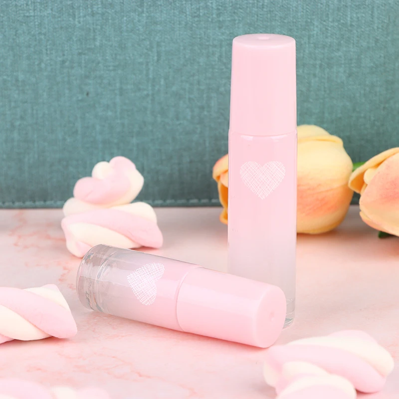 

10ml Pink Color Thick Glass Roll On Essential Oil Empty Perfume Bottle Roller Ball bottle For Travel