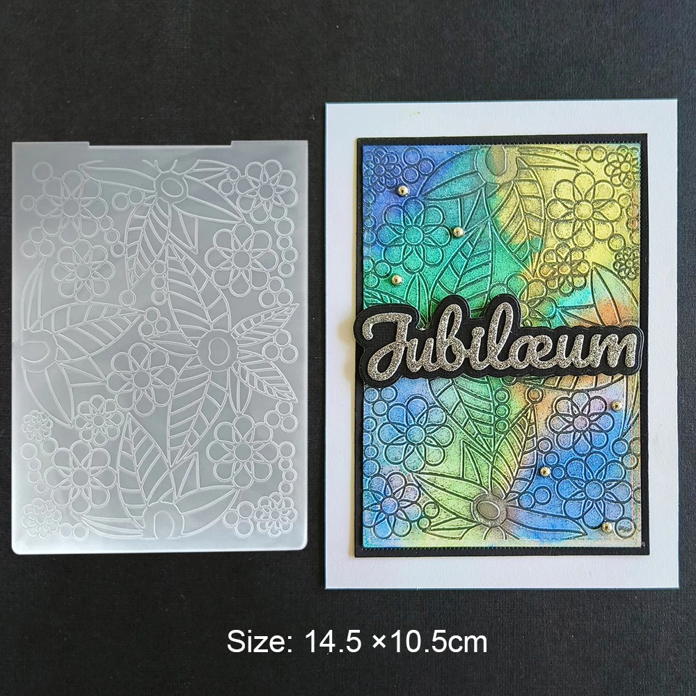 Plastic embossing folder embossing folder vacation/raindrops/bricks/leaves embossing folder for DIY paper card decoration scrapbooking