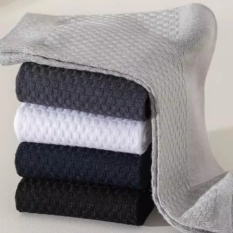 Bamboo Fibre Breathable Sock High Elasticity Non-slip Antibacterial Socks Men Women Light Elastic Comfortable Odor Proof Hosiery