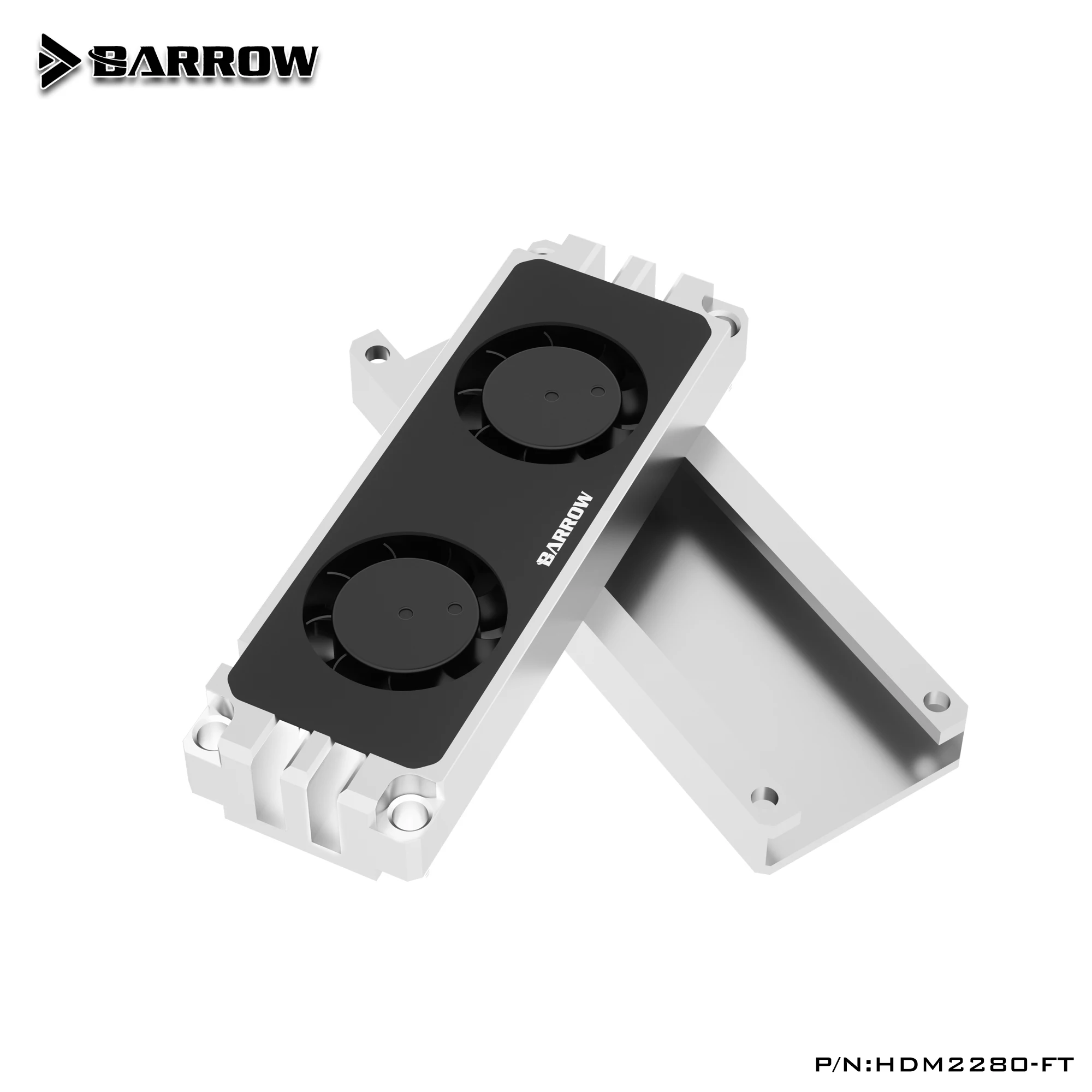 Carrinho de Mão M.2 Estado Sólido Disco Rígido Cooler Twin Turbo Ventilador Dissipador Calor Compatível Pcie Sata 22110 2280 Hdm2280-ft Ventiladores e resfriadores - Imagem 3