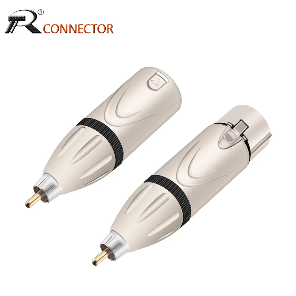 20 шт. XLR 3 контакта штекер/гнездо штекер к RCA мужской аудио адаптер чейнджер аудио Джек адаптер Разъем для усилителя микрофона
