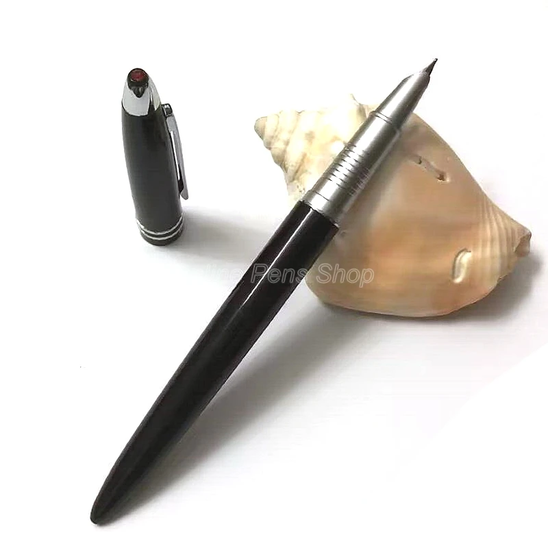 

Jinhao Black & Silver Fountain Pen EF Nib 0.38mm For Writing Pen JFP001