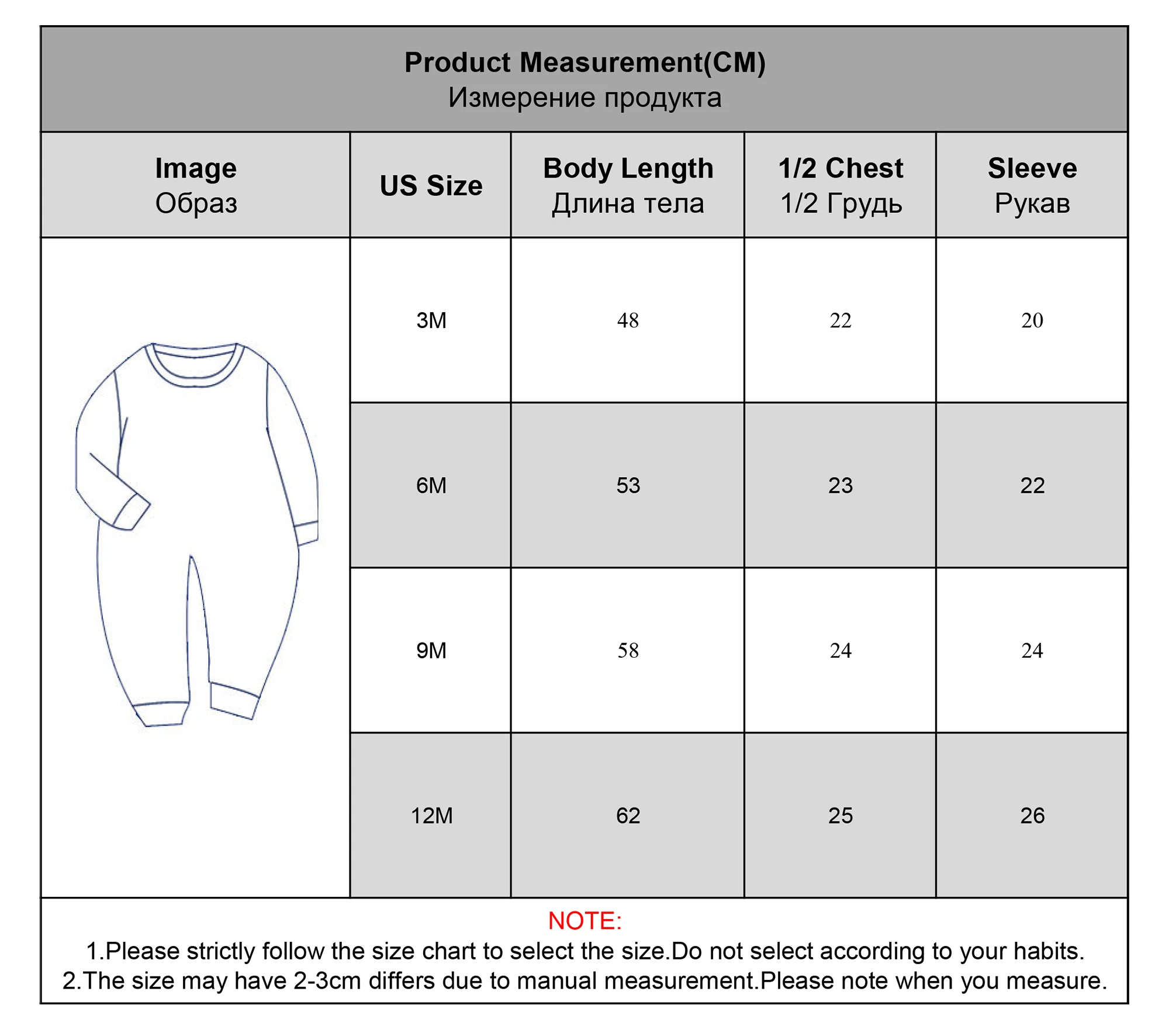 Baby Clothing Girls Romper Pajamas Long Sleeve Jumpsuit Playsuit 0`12 Monthes