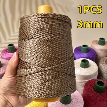 1pc 3mm Crocheting light weight Rope cool Hollow yarn 1