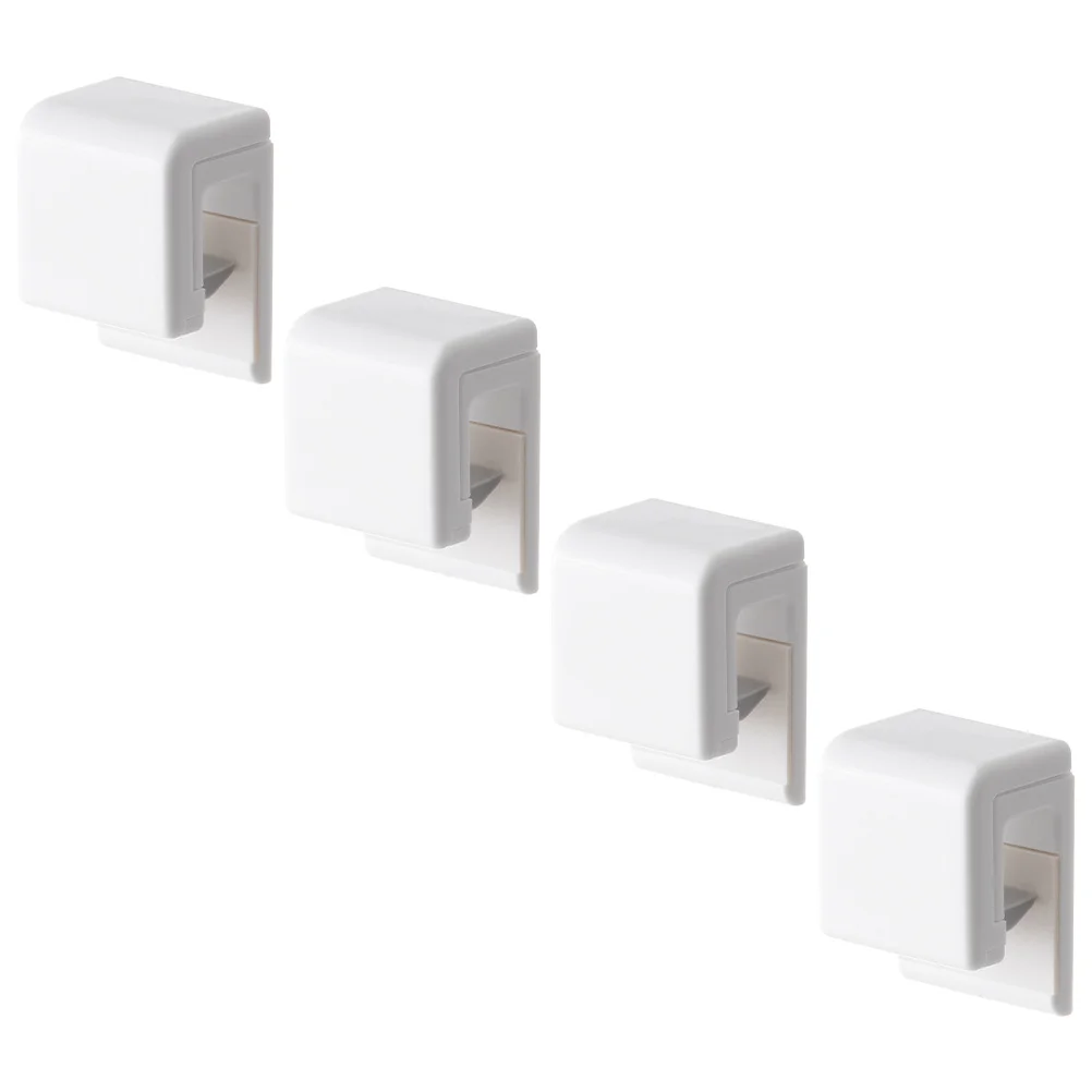

4 Pcs Non-marking Hook Clip Facial Cleanser Clips Trace Wall Pp for Hanging Home Supplies Bathroom